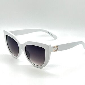 Cat Eye Sunglasses White Frame Fashion Sun Glasses Women Street Driving Wear New